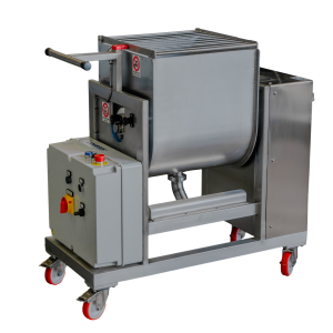 Coveser industrial mixer for sauces in operation