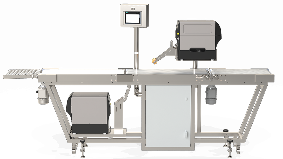 Coveser double label applicator labeling top and bottom